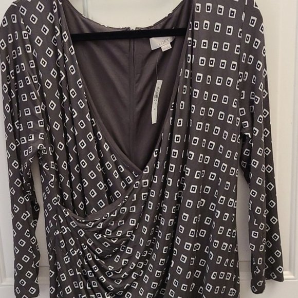 Loft Gray Maternity Dress - Picture 5 of 7